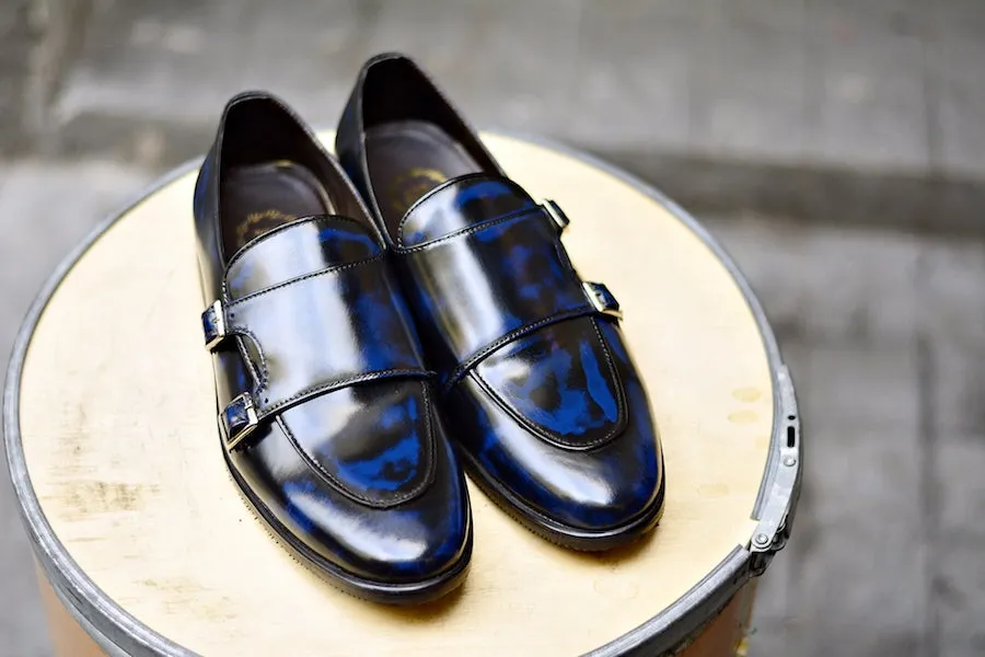 504 Double Monk Strap Blue