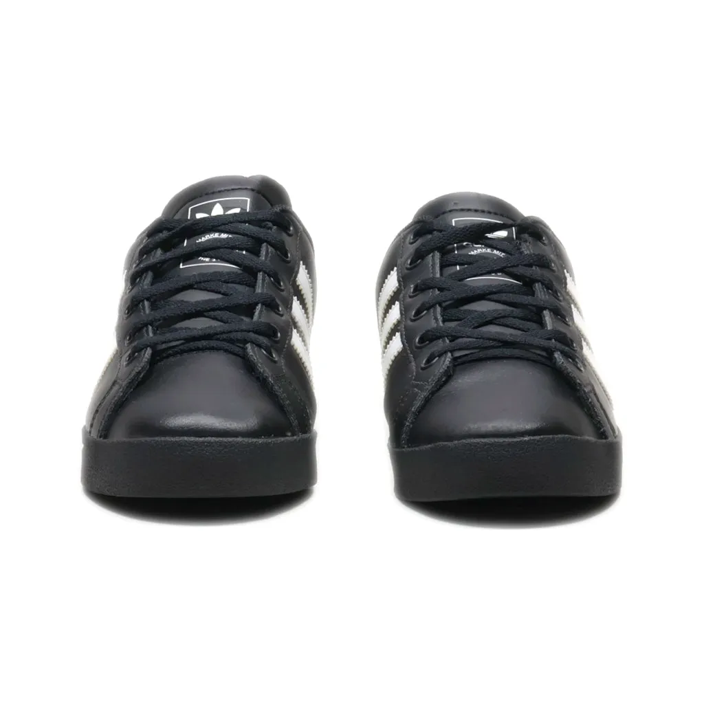 Adidas Coast Star J Sneakers Leather Black Colour For Kids