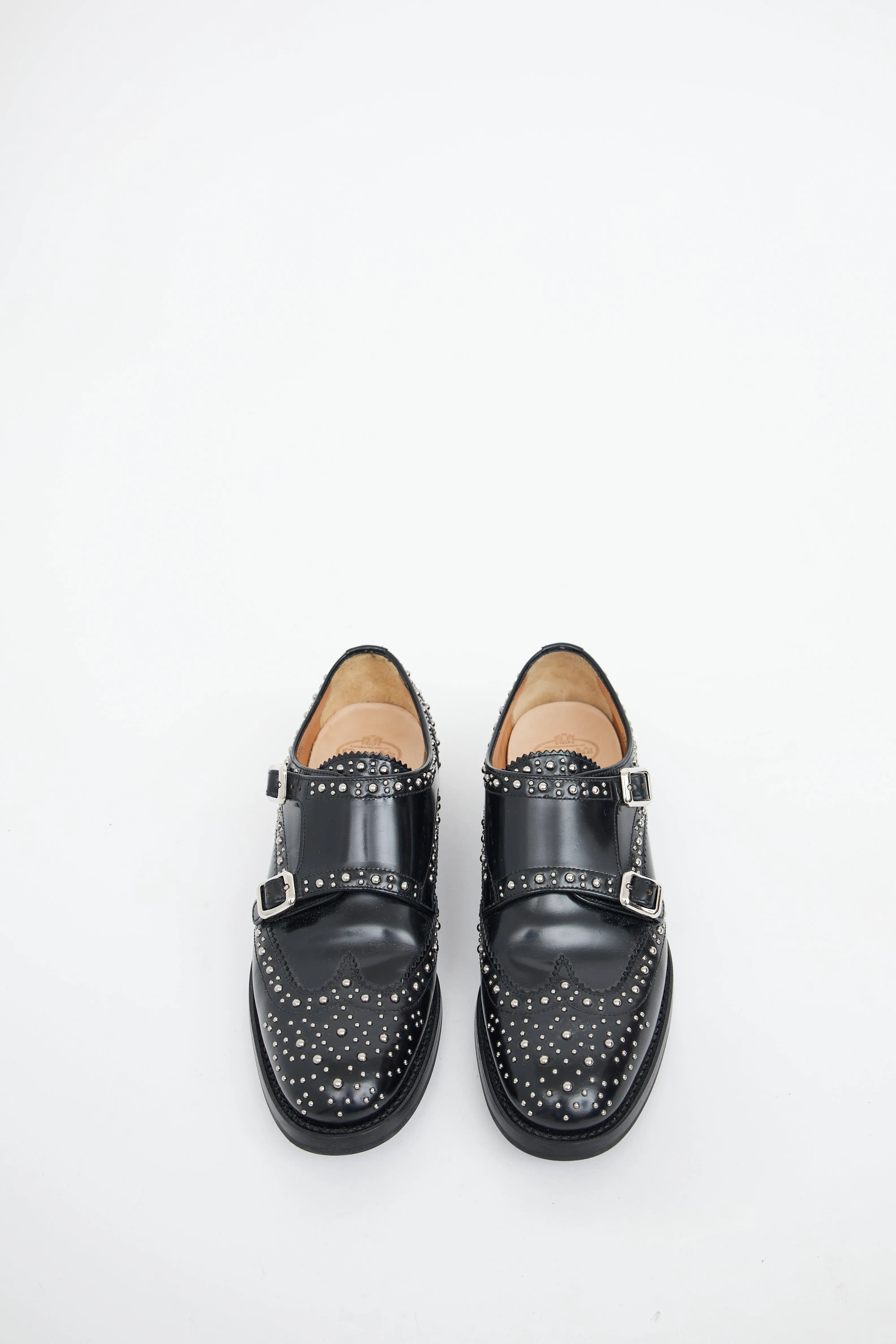 Black Lana Met Studded Loafers