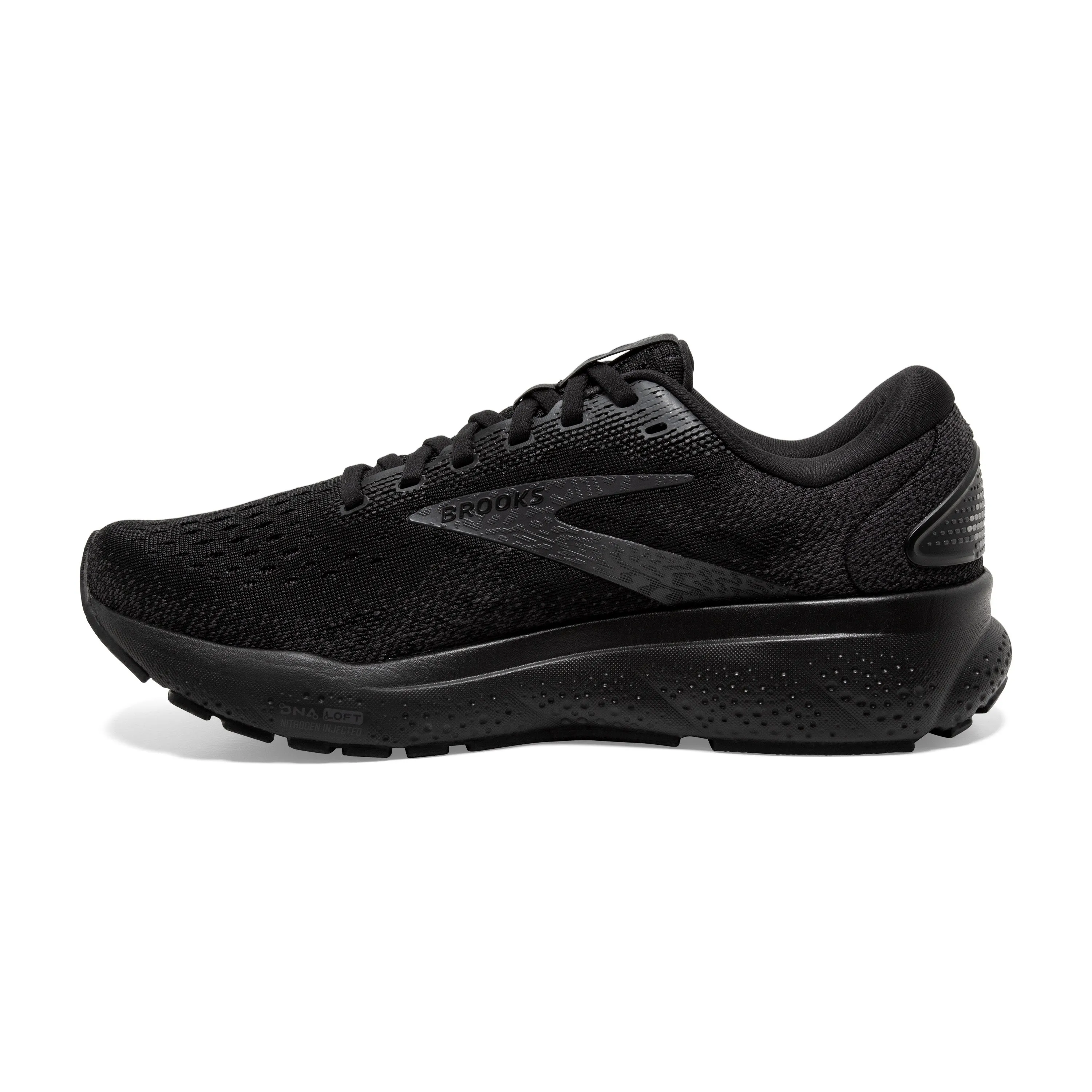 Brooks Mens Trainer Ghost 16 Black/Black/Ebony