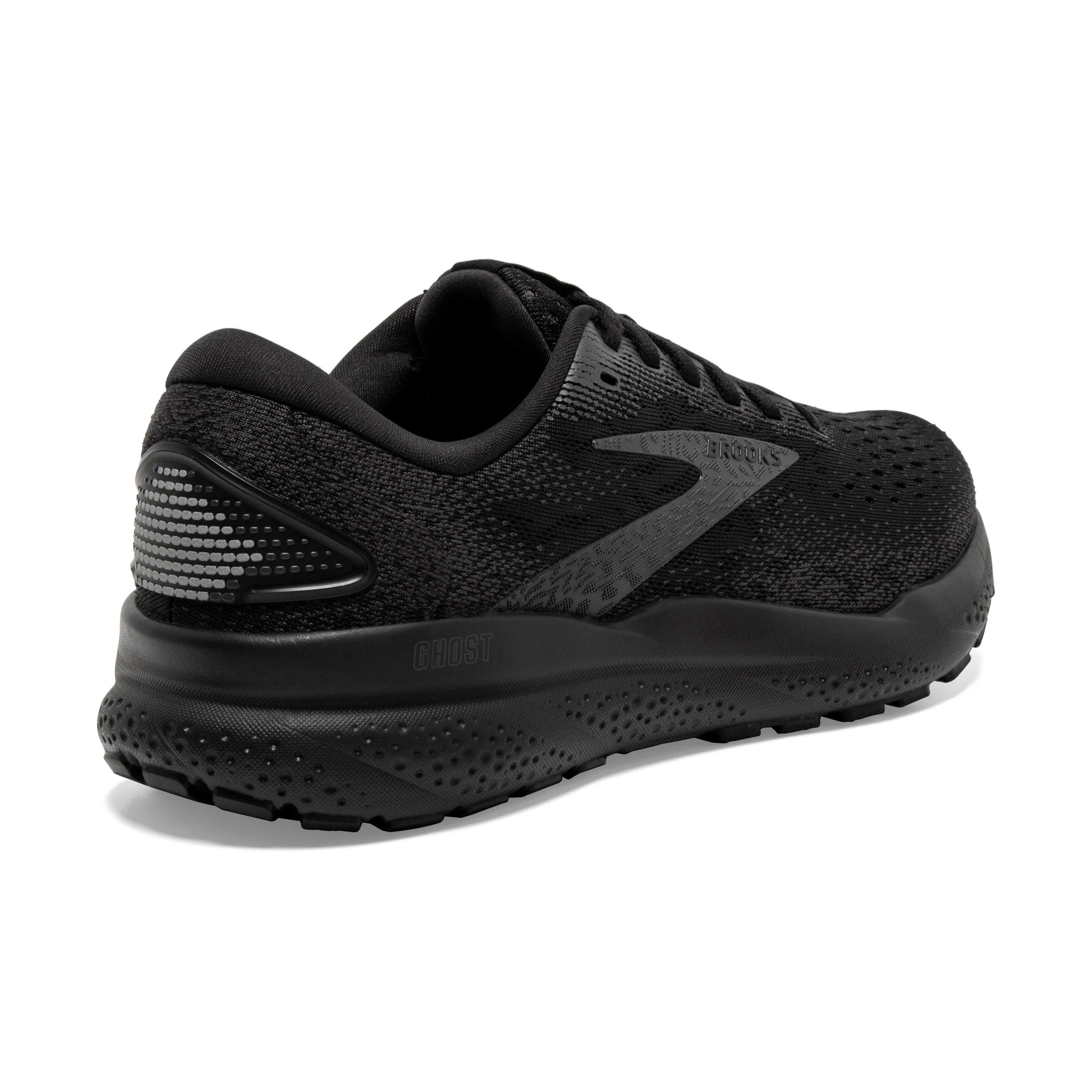 Brooks Mens Trainer Ghost 16 Black/Black/Ebony