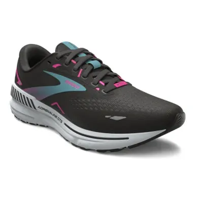 Brooks Womens Adrenaline GTS 23 GTX Trainer Black/Knockout Pink/Aqua