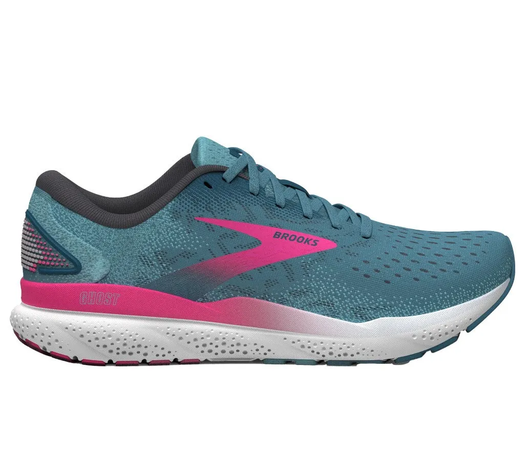 Brooks Womens Trainer Ghost 16 Blue/Pink/Moroccan Blue