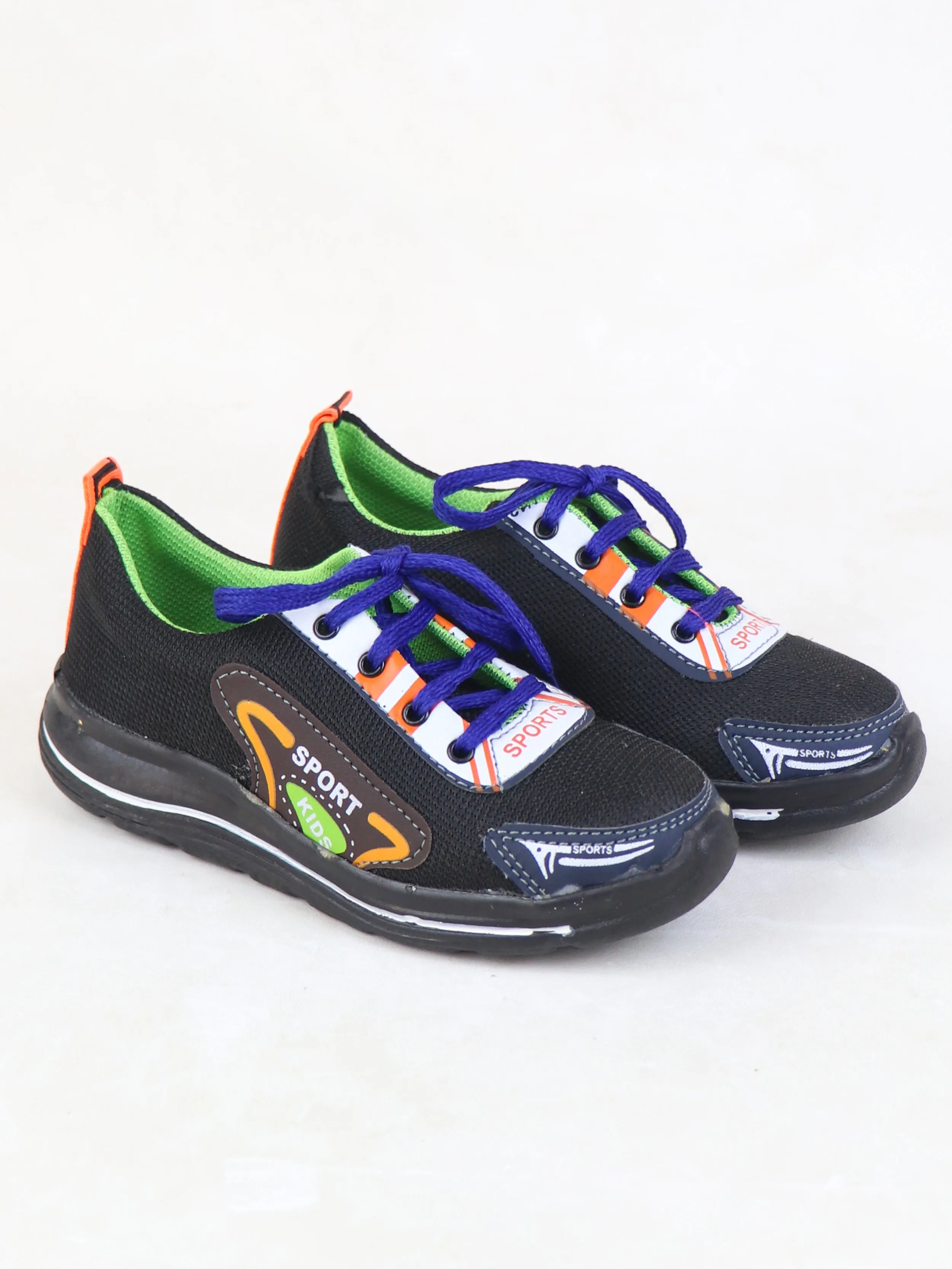 BS47 Boys Jogger Shoes 8Yrs - 17Yrs Black