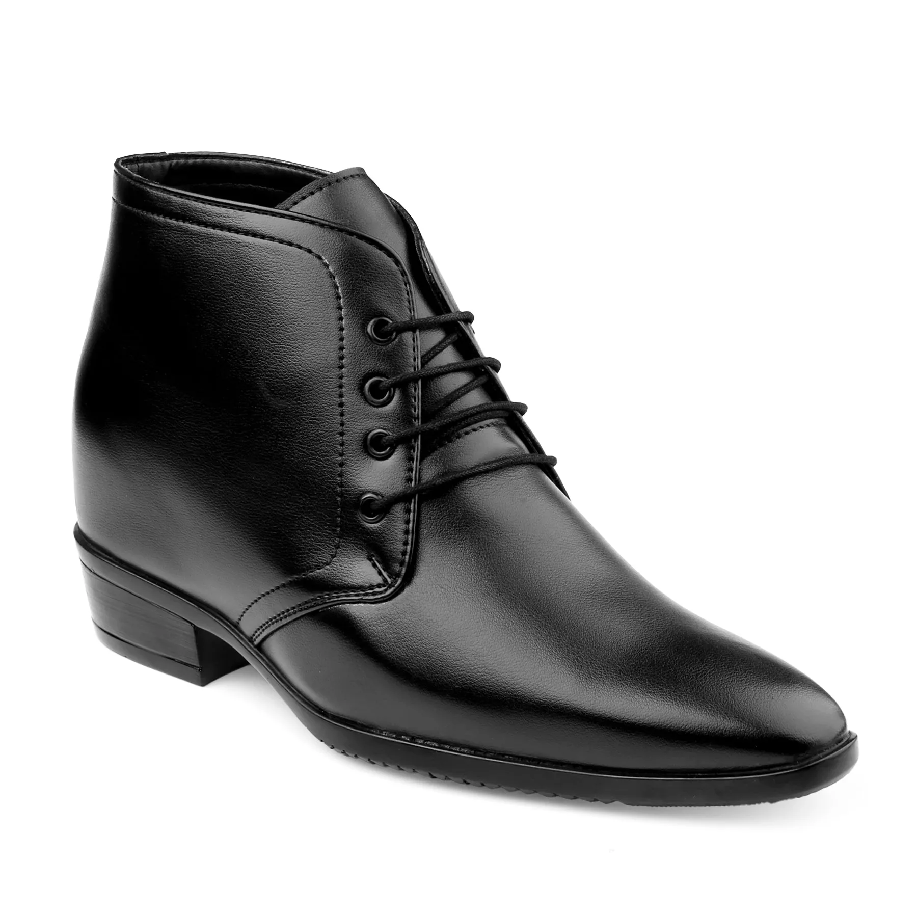 BXXY Men's 3.5 Inch Hidden Height Increasing Formal Lace-up Boot