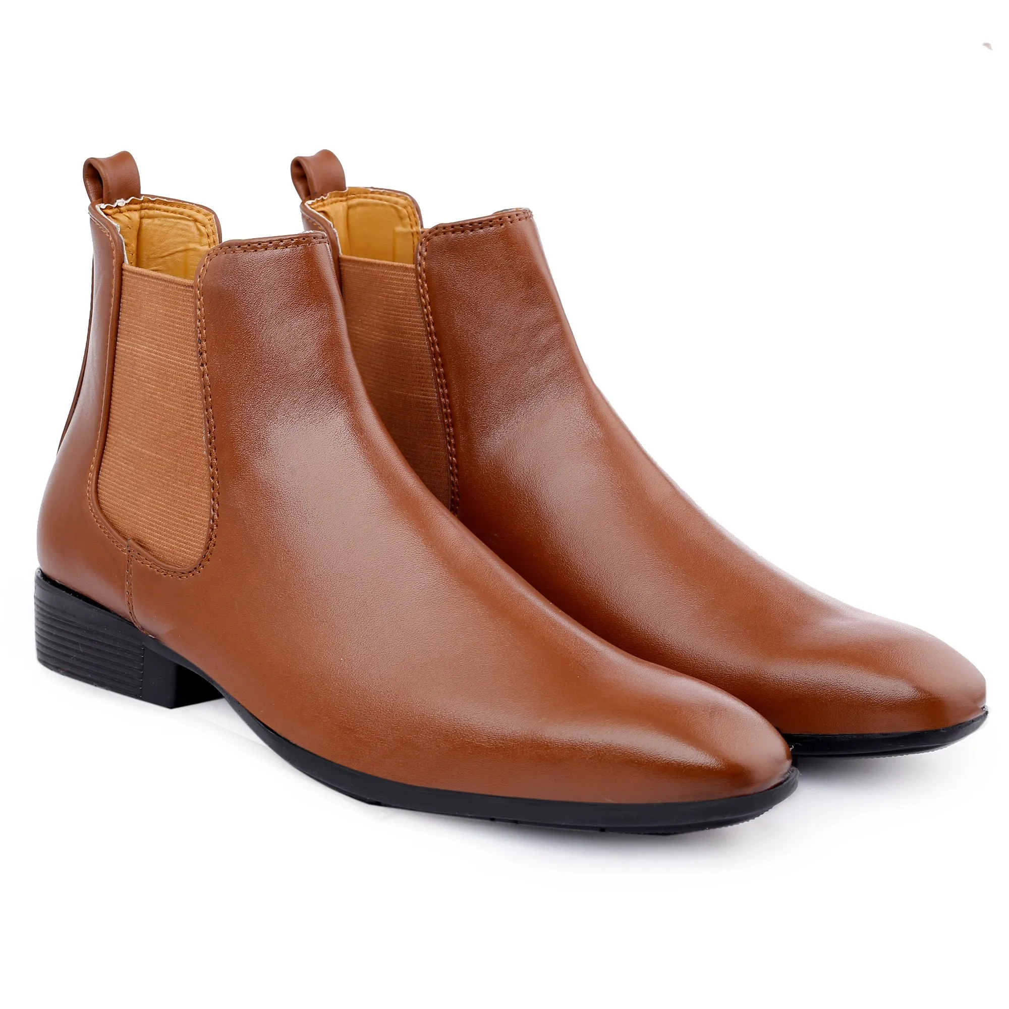 Bxxy's Vegan Leather Ultra Stylish Comfortable Slip-on Chelsea Boots