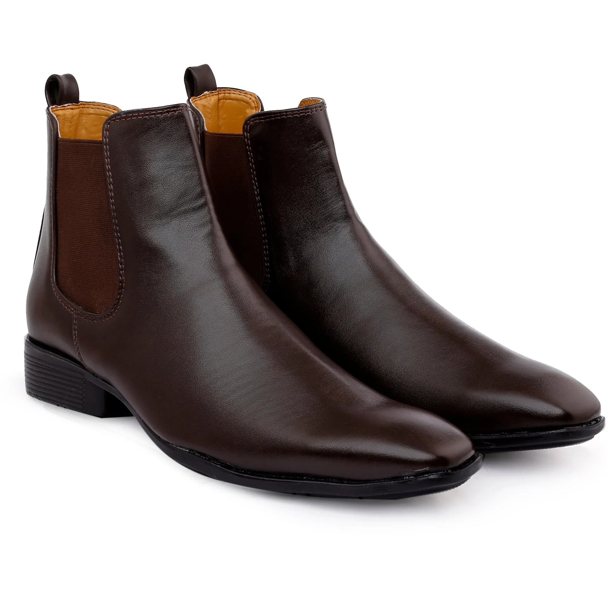 Bxxy's Vegan Leather Ultra Stylish Comfortable Slip-on Chelsea Boots