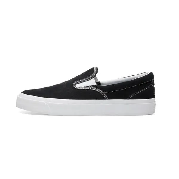 Converse Cons One Star CC Pro Suede Slip On Black - White - White