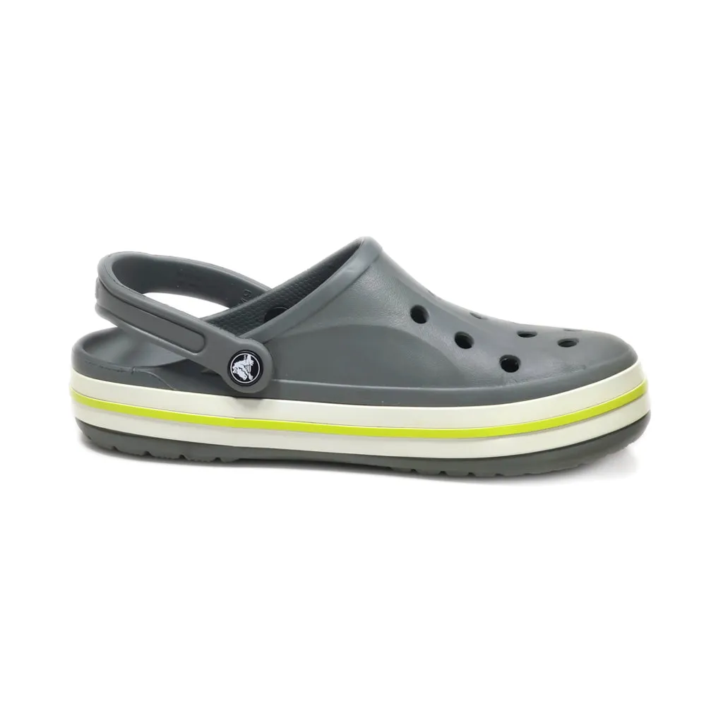 Crocs Bayaband Clog Slip Ons Rubber Grey Colour For Women