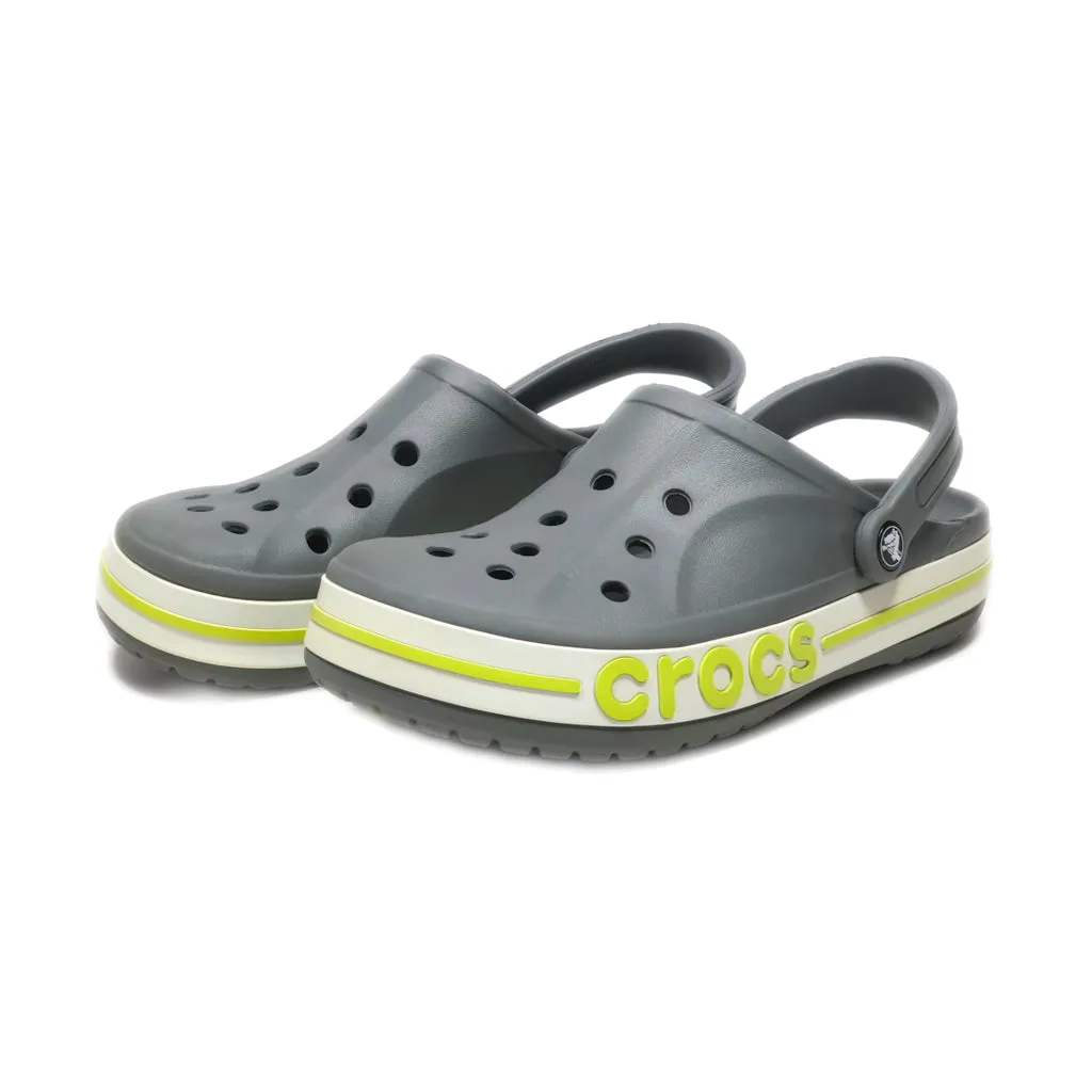 Crocs Bayaband Clog Slip Ons Rubber Grey Colour For Women