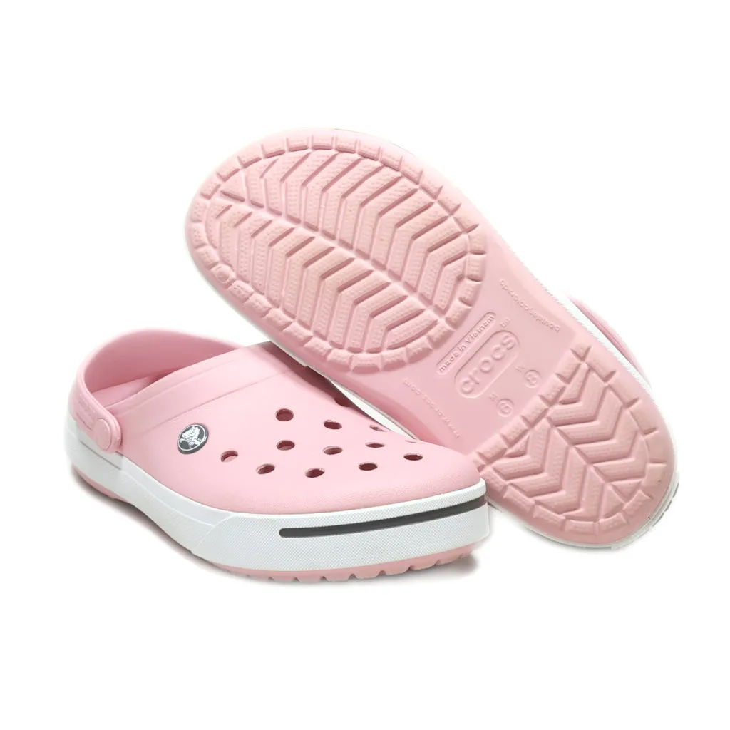 Crocs Crocband Ii Slip Ons Rubber Pink Colour For Women