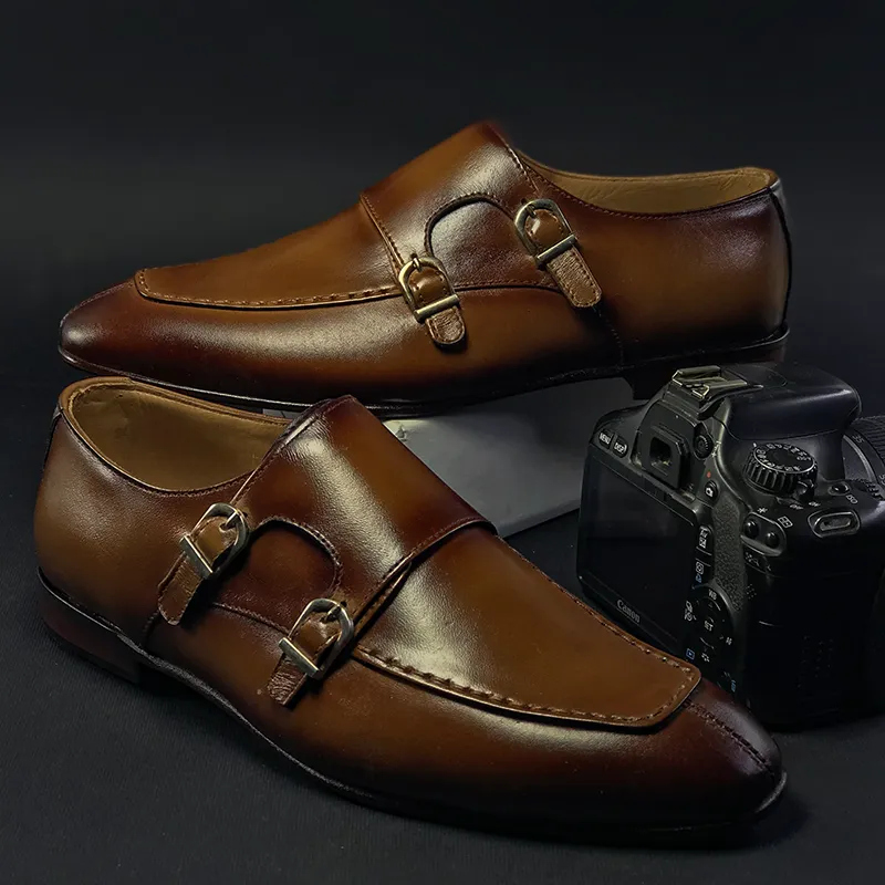 Double Monk Strap Shoes