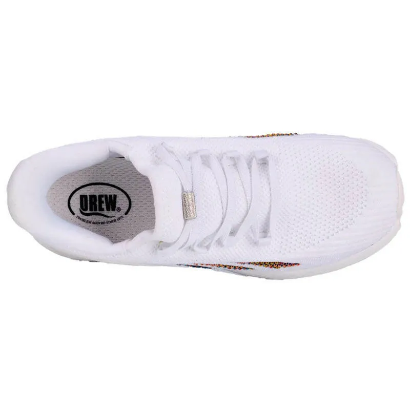 Drew Halo Women's Step-In Sneaker - White Mesh Combo