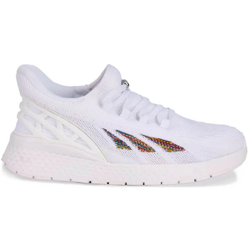 Drew Halo Women's Step-In Sneaker - White Mesh Combo