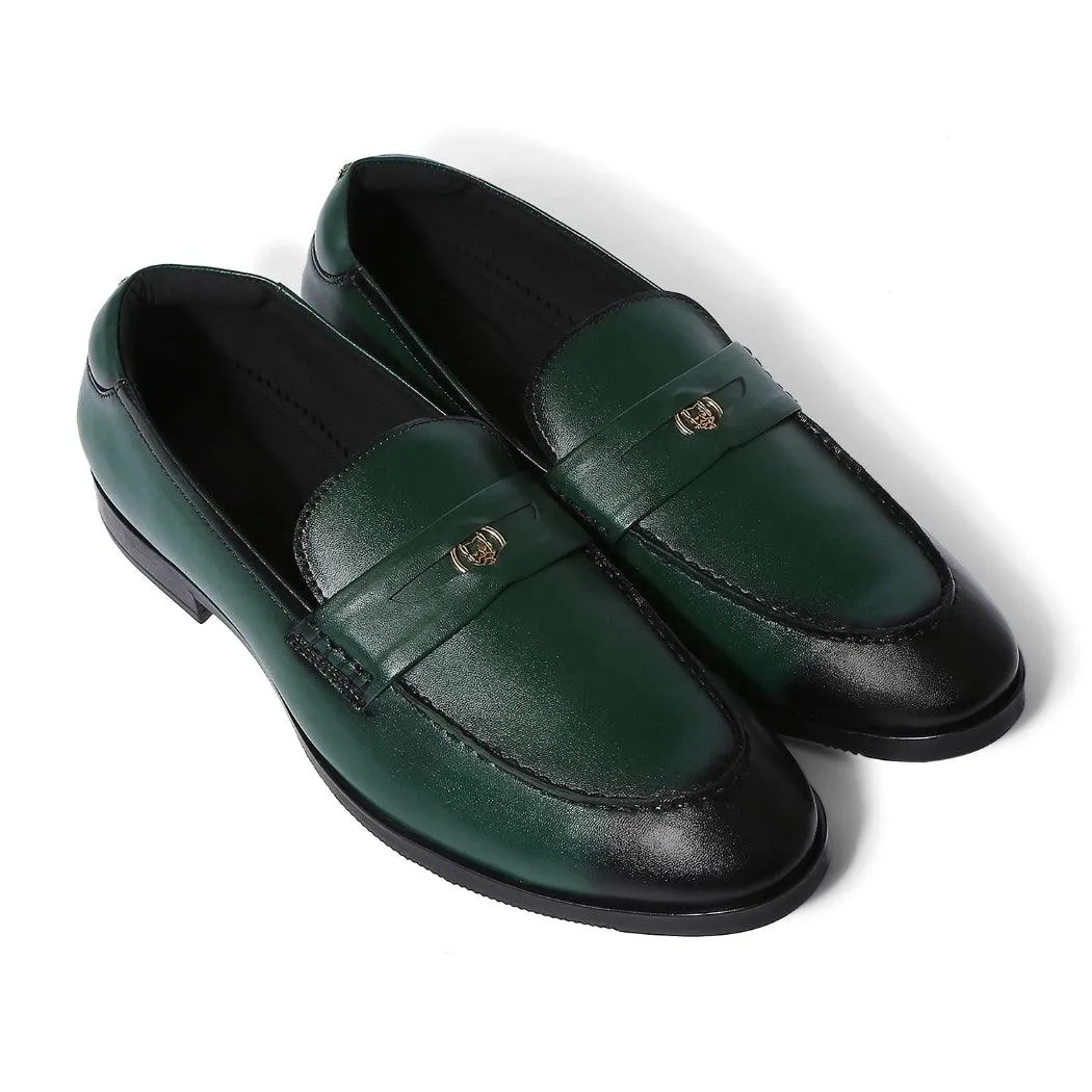 Elbono- Forest Green Penny Slip On