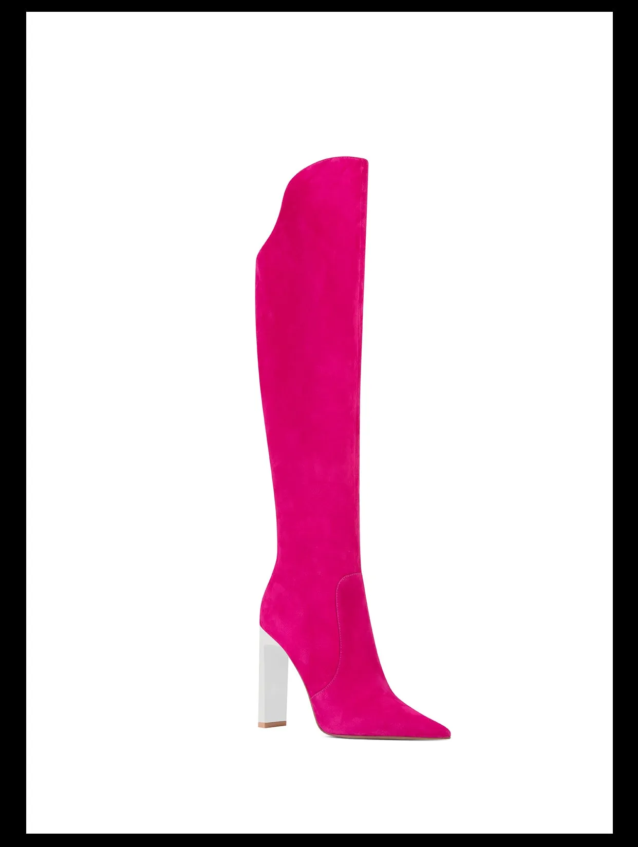 Fab-fei fuchsia autumn/winter knee-length high heel boots - Gachi