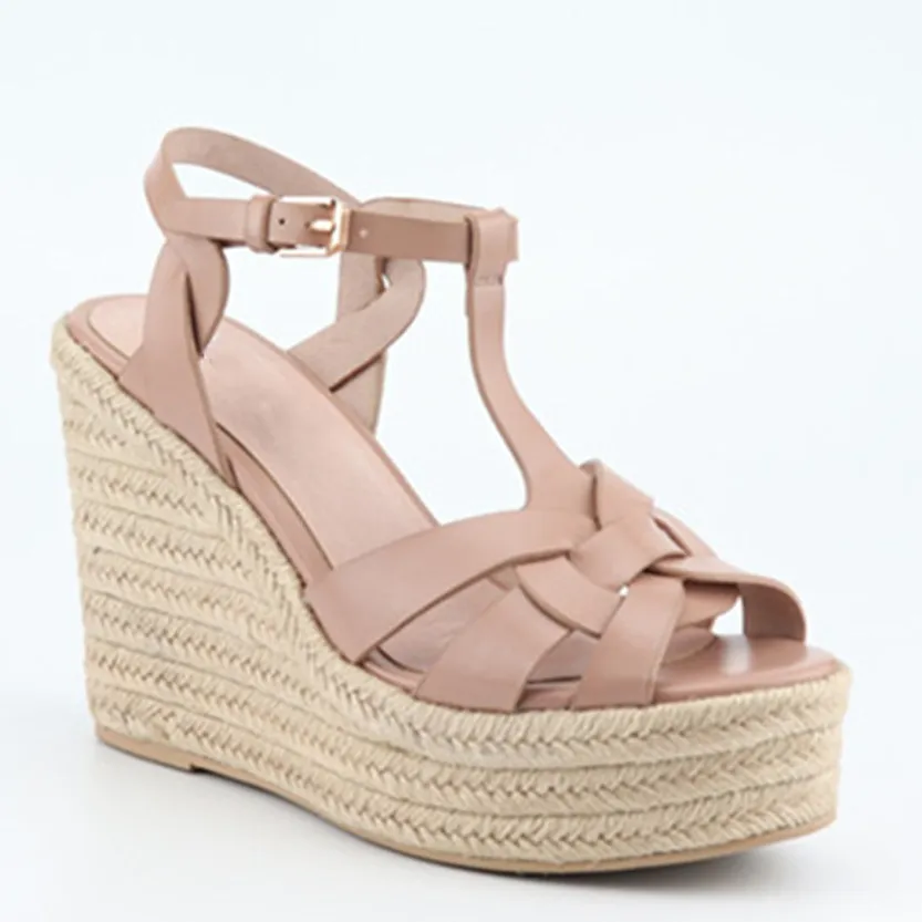 Funki Buys | Shoes | Women's Cross Plait High Wedge Sandals