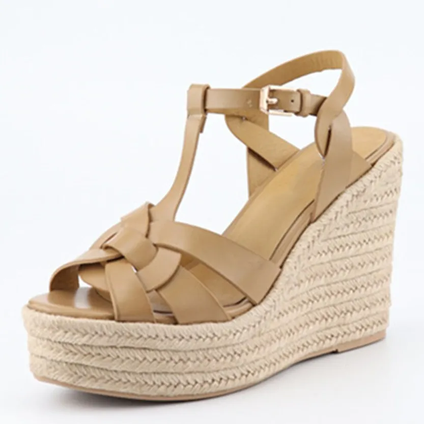 Funki Buys | Shoes | Women's Cross Plait High Wedge Sandals