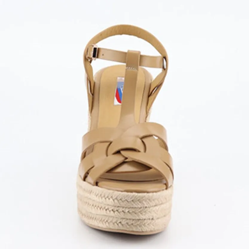 Funki Buys | Shoes | Women's Cross Plait High Wedge Sandals