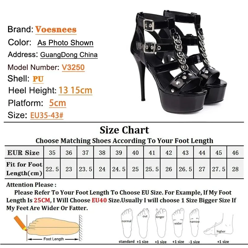 Funki Buys | Shoes | Women's Super High Gladiator Stilettos