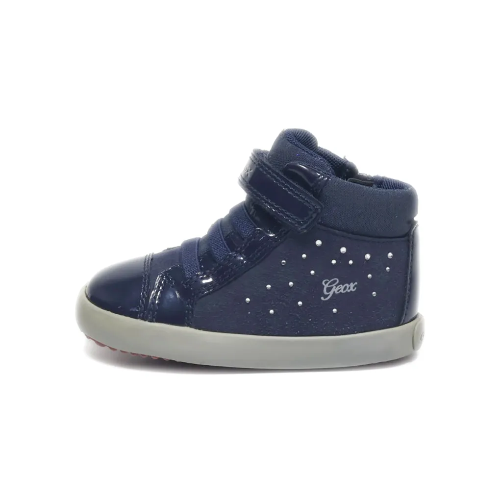 Geox Ankle Boots Leather Blue Colour For Kids