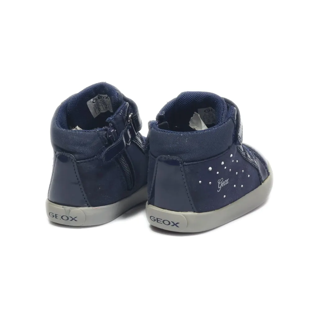 Geox Ankle Boots Leather Blue Colour For Kids