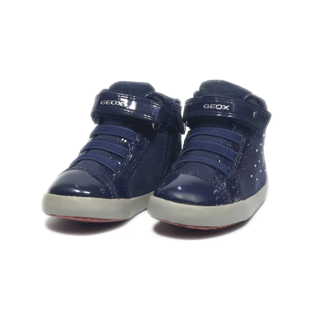 Geox Ankle Boots Leather Blue Colour For Kids