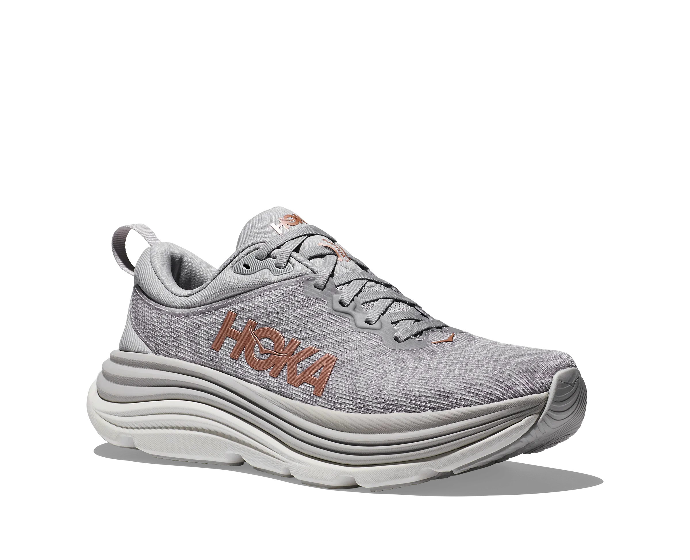 Hoka Womens Trainer Gaviota 5 Harbor Mist/Rose Gold