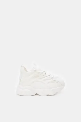 Infant Boys White Chunky Trainer