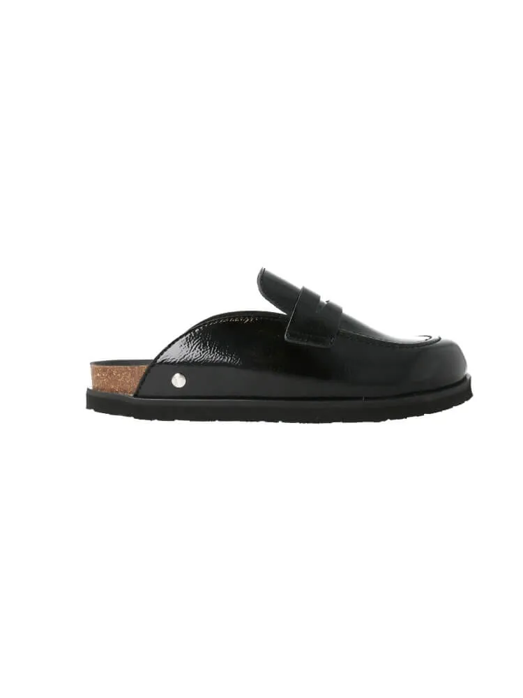 Lois Vegan Charcol Black Clogs