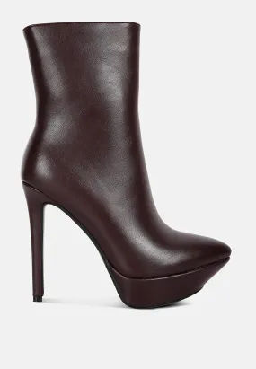 Magna Platform Heels Ankle Boot