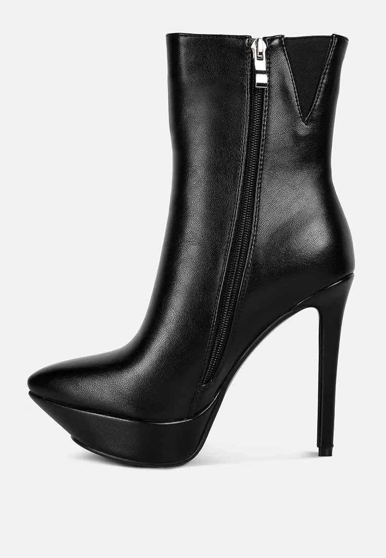 Magna Platform Heels Ankle Boot