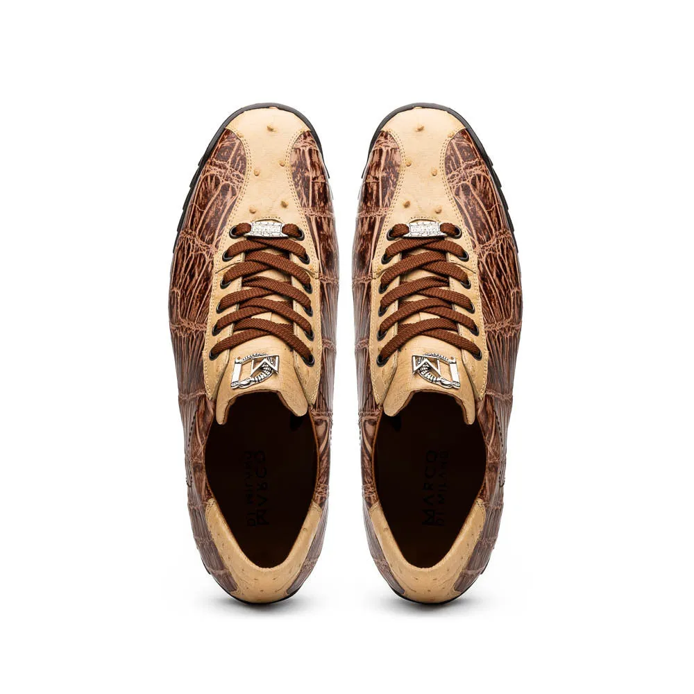 Marco Di Milano SAULO Alligator/Ostrich Orix Fashion Sneakers