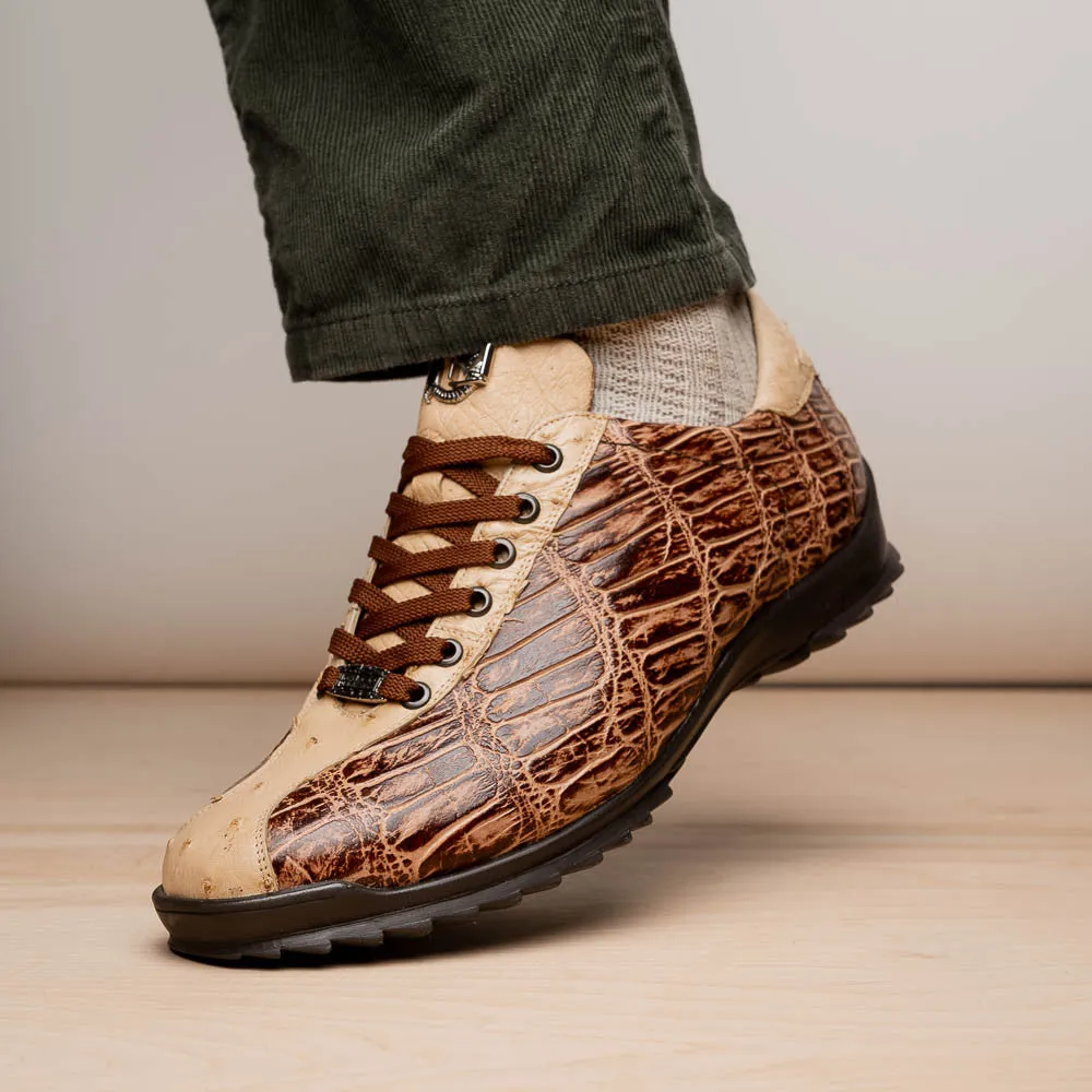 Marco Di Milano SAULO Alligator/Ostrich Orix Fashion Sneakers