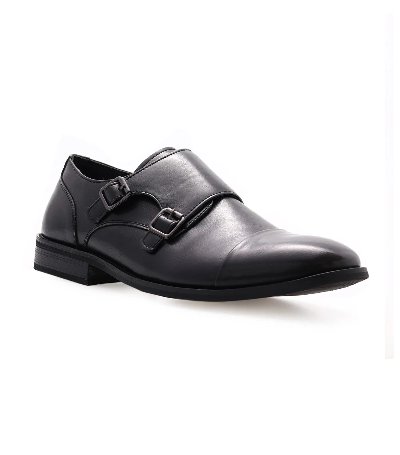 Marquee Double Monk Strap Black