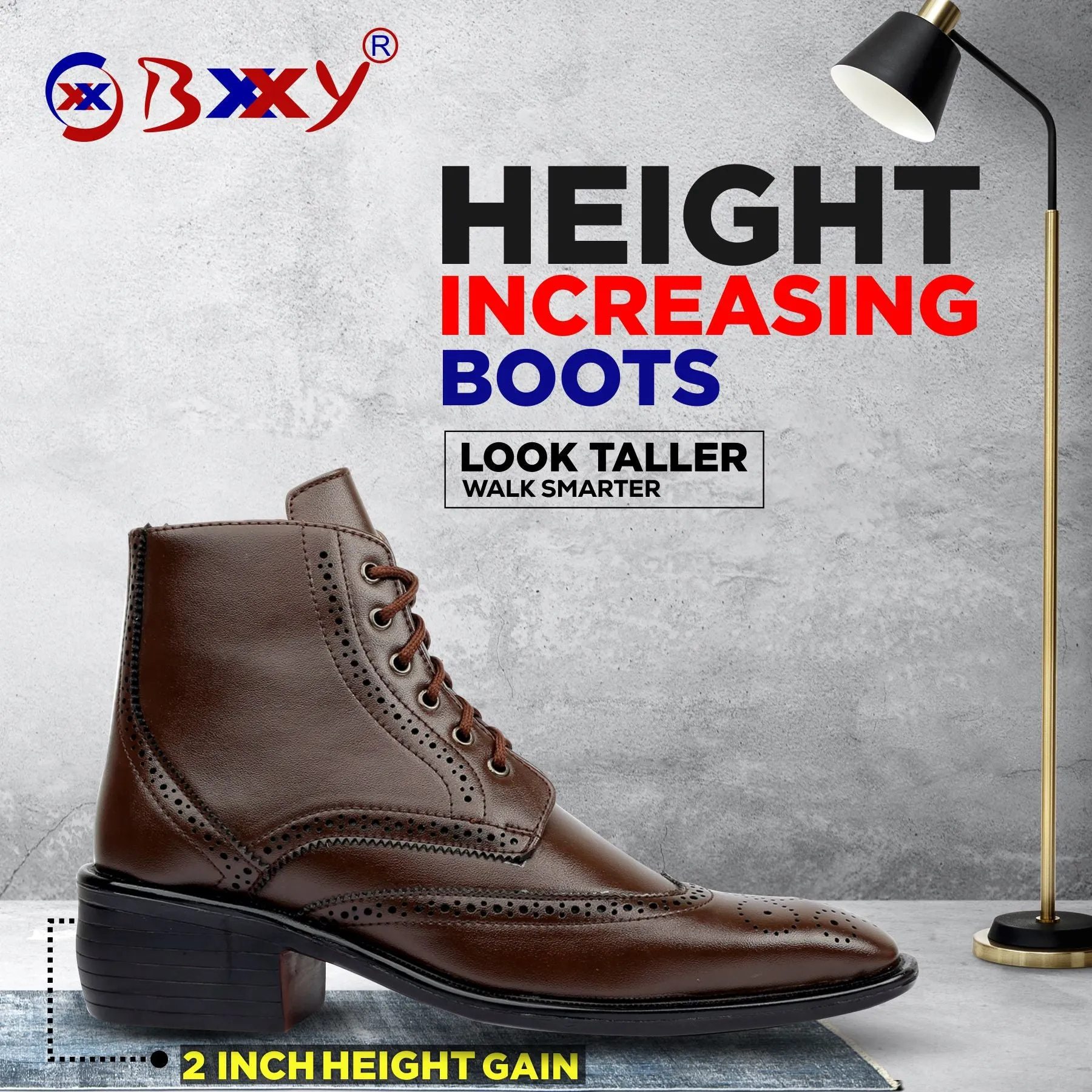 Men's Latest Comfortable Height Increasing Formal Office wear Boots