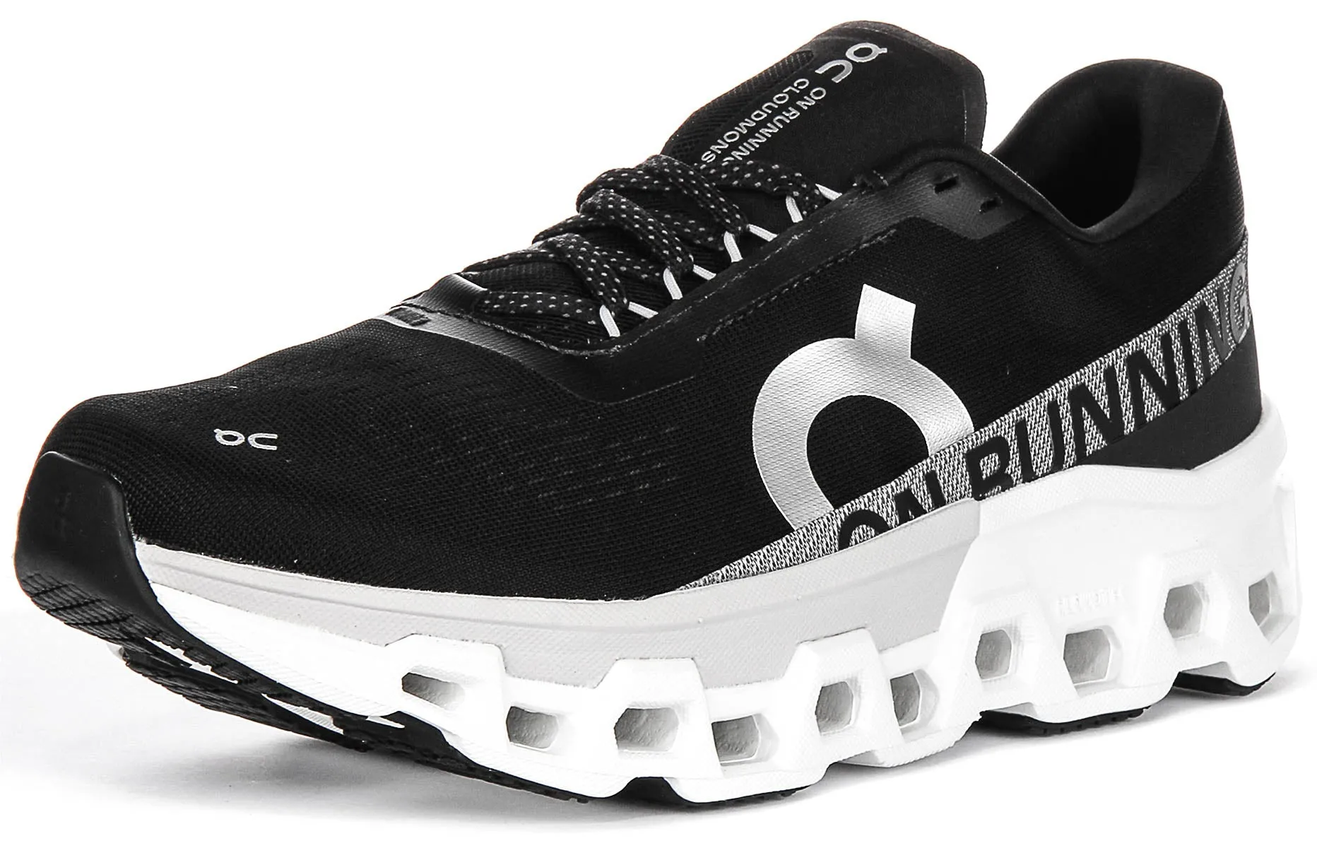 On Running Cloudmonster 2 In Black White For Men