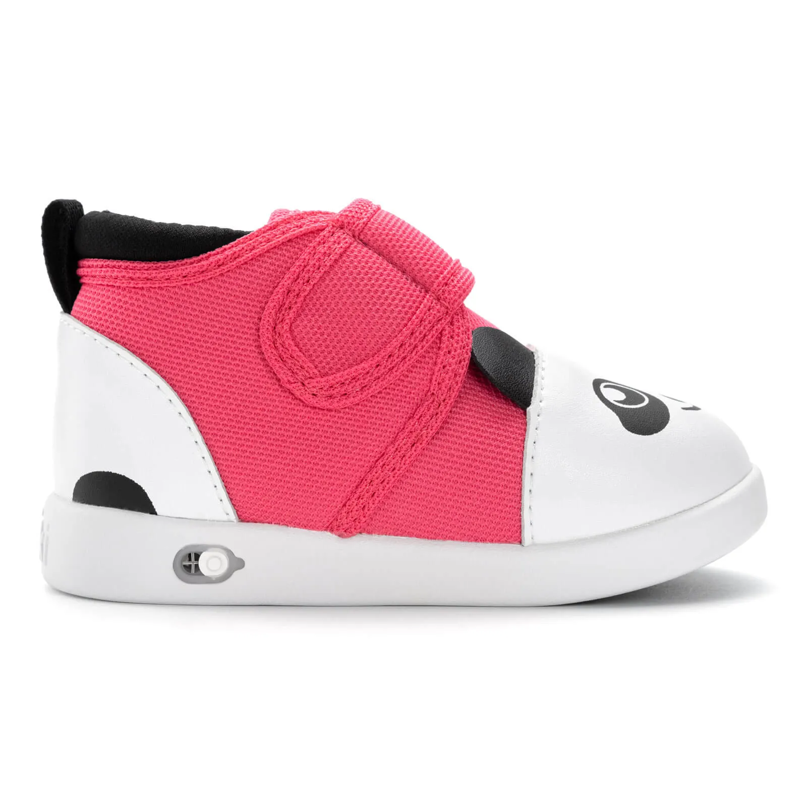 Panda Bear Squeaky Toddler Shoes | Dark Pink