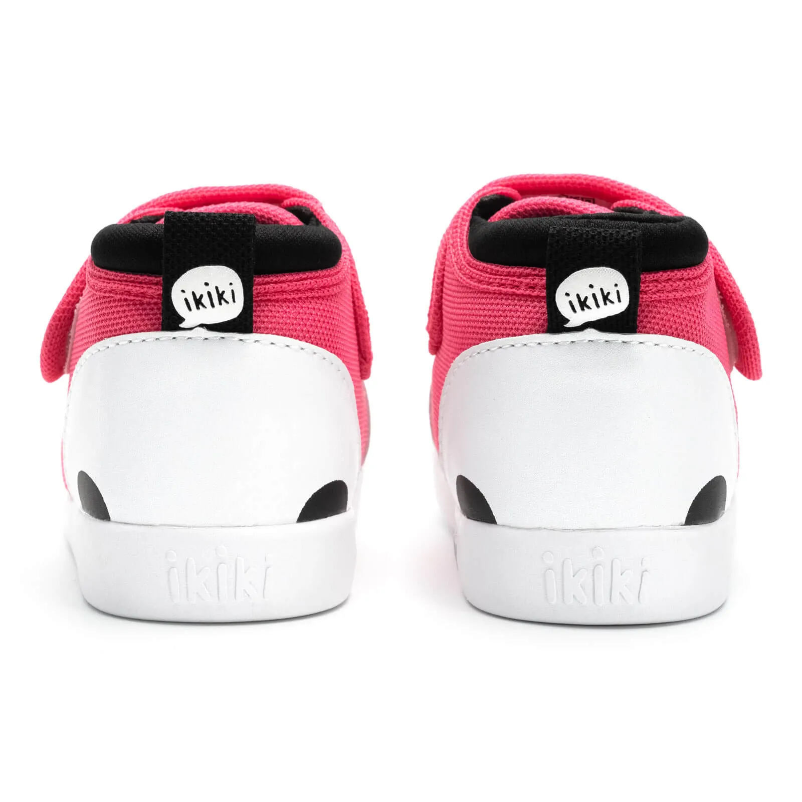 Panda Bear Squeaky Toddler Shoes | Dark Pink