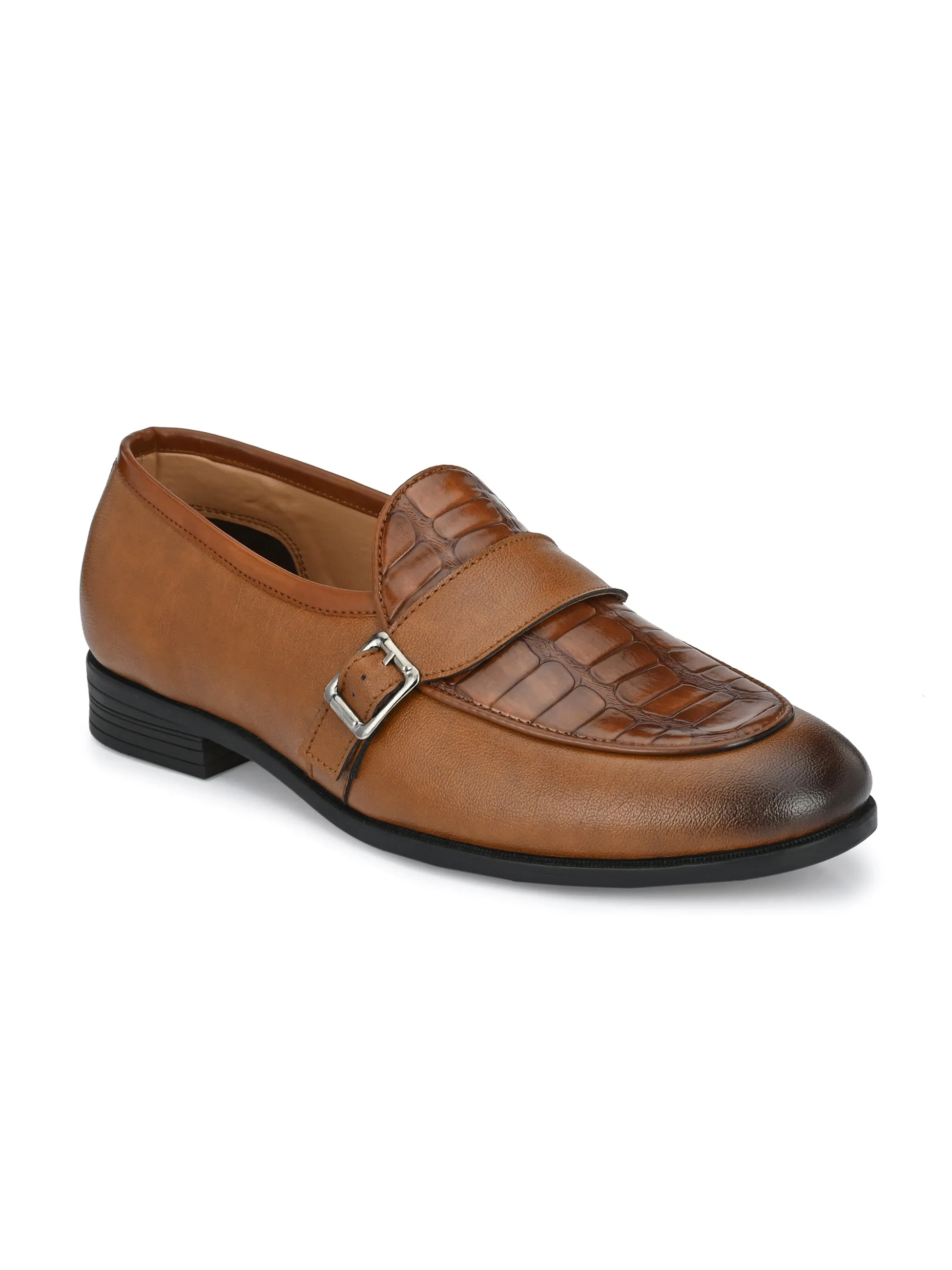 Raffle Tan Monk Loafers