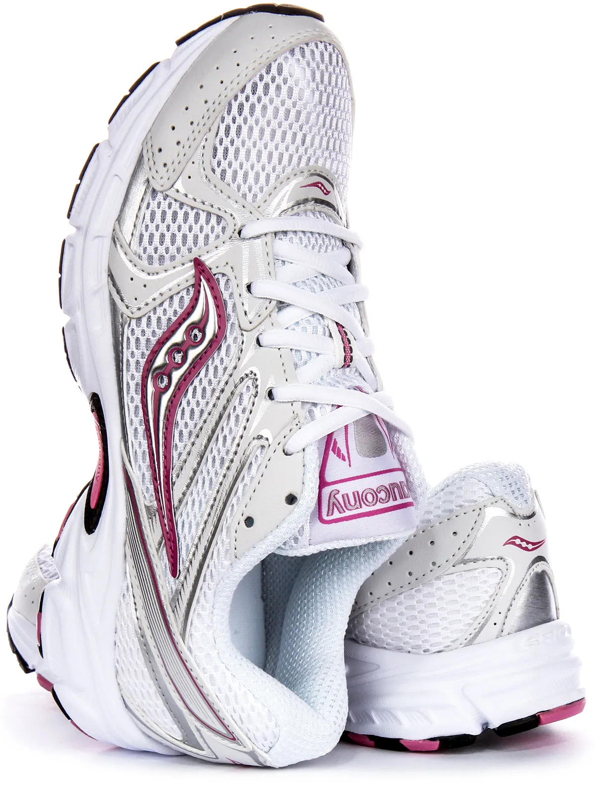 Saucony Ride Millennium In White Pink For Women