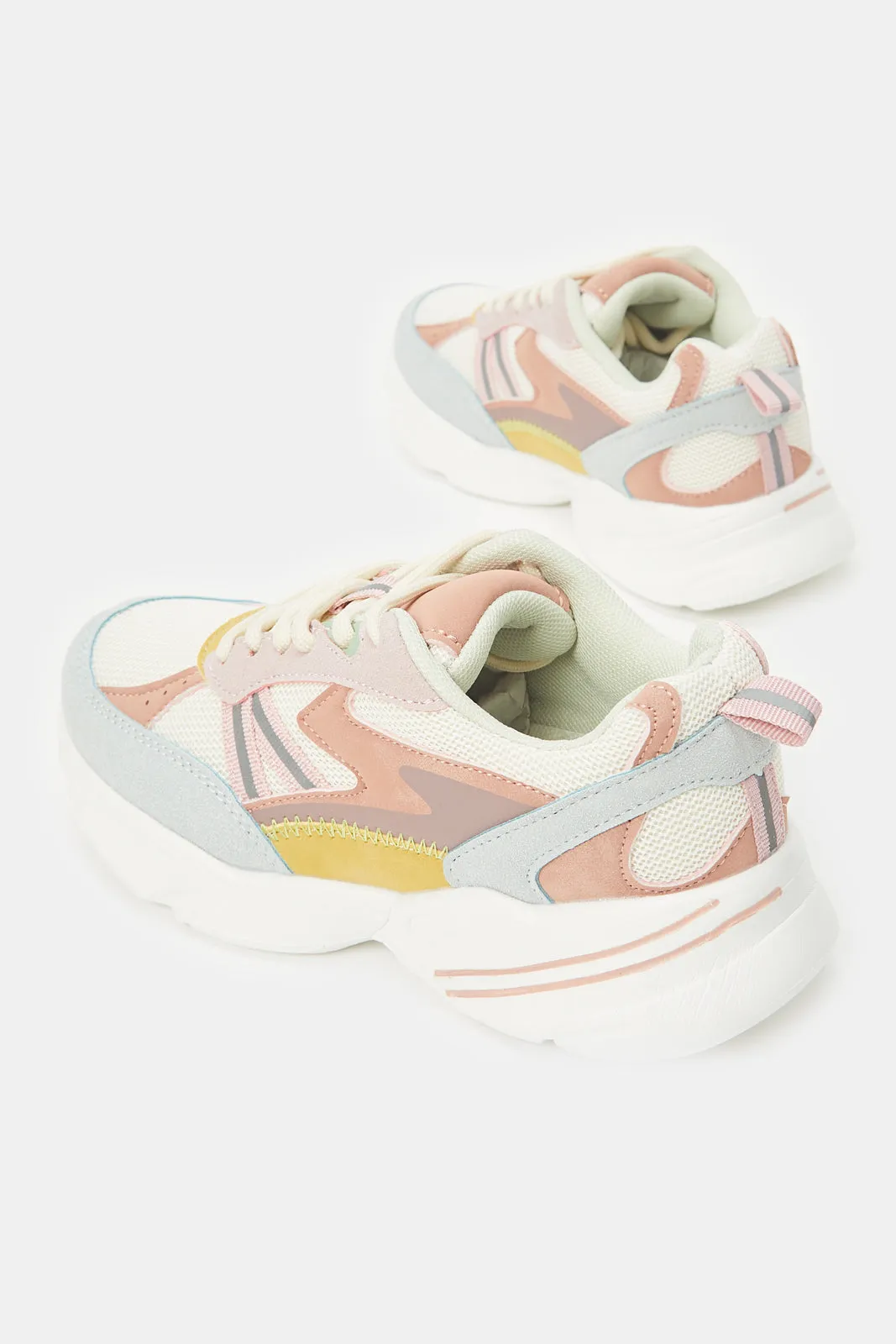 Senior Girls Multicolour Trainers