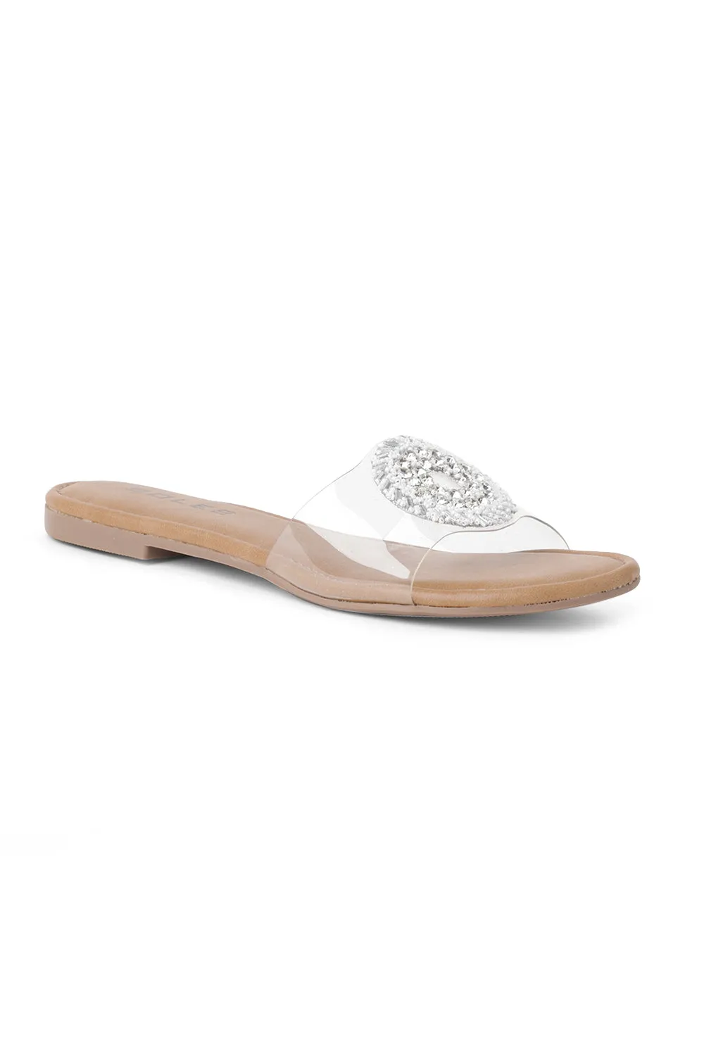 SOLES Sequence Transparent Strap Flats