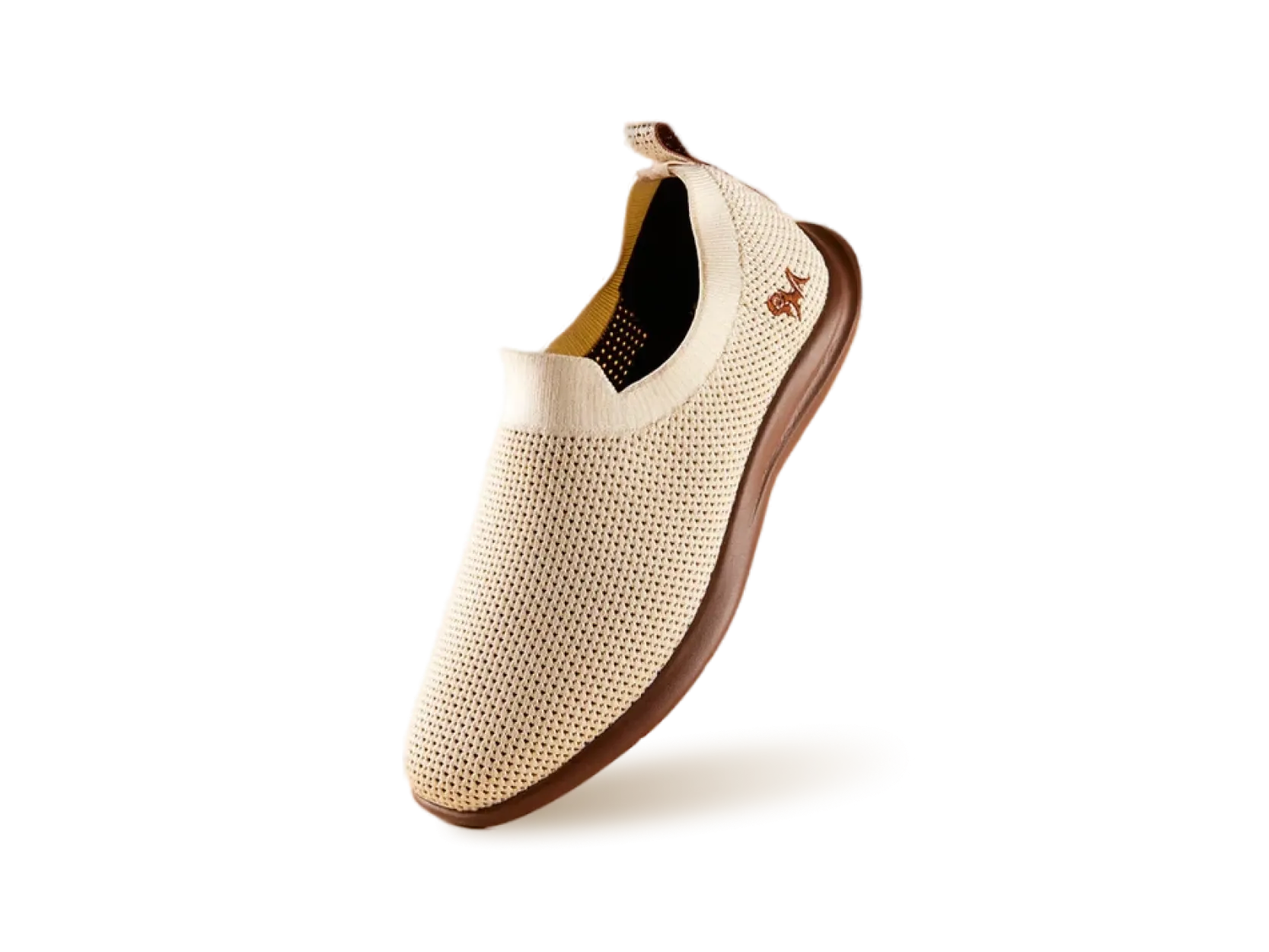 Spotlight Slip Ons : Tusk Ivory / Brown Sole