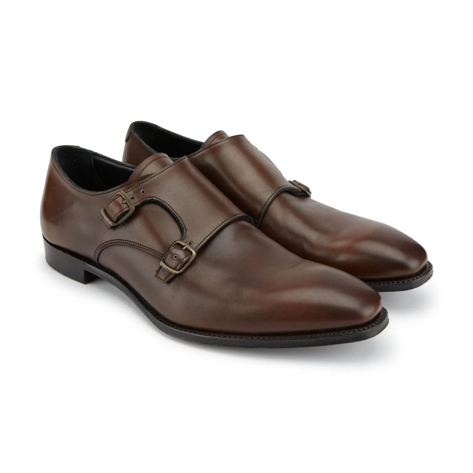 Sylvester Brown Double Monk Shoe