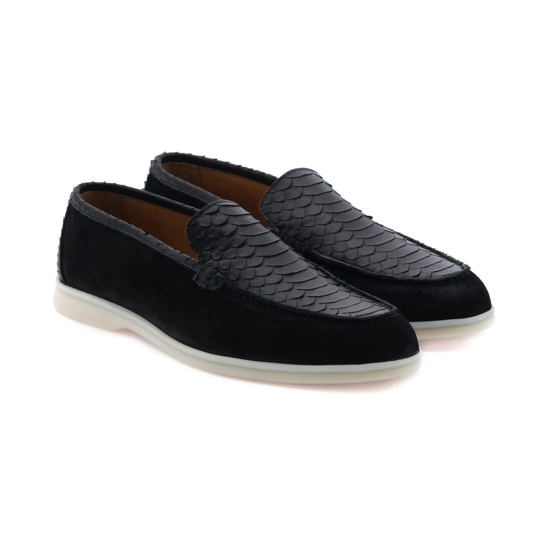 Timothy Black Suede Loafer