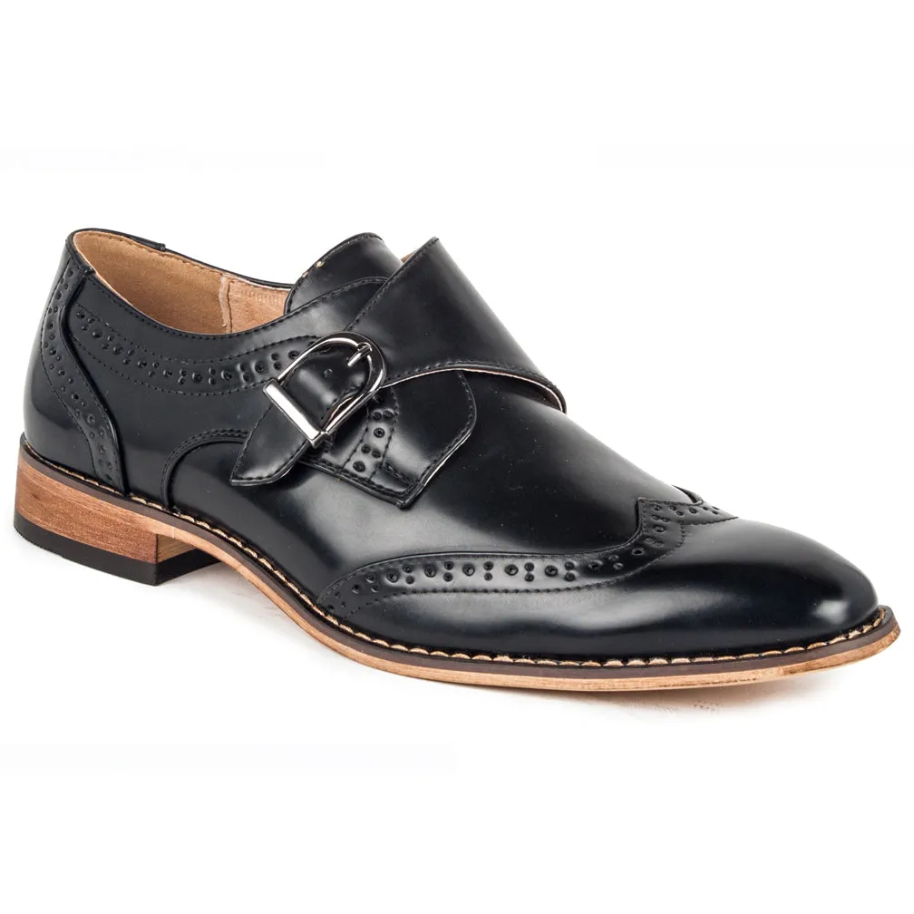 UV Signature Men's Monk Strap Wing-Tip Dress Shoes